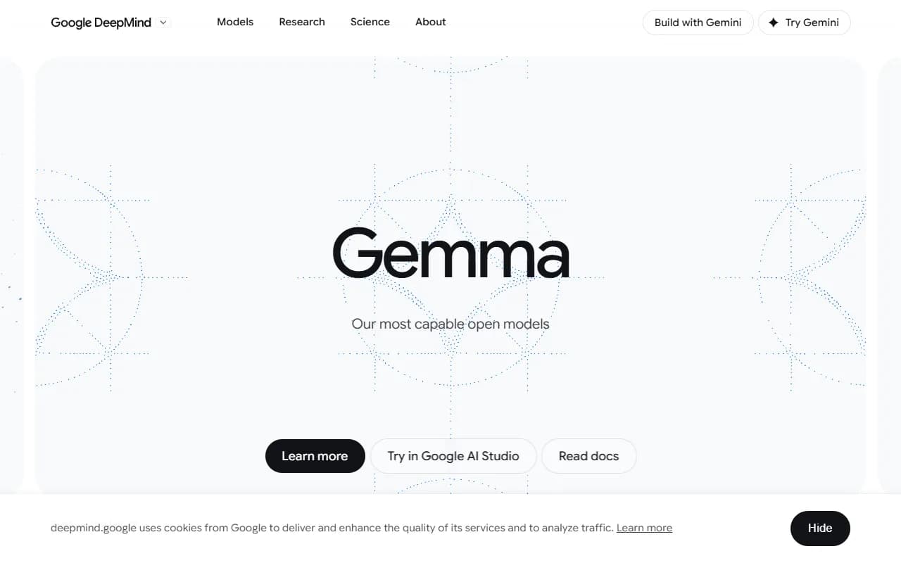 Gemma Conversational AI showing open weights - Open-weight models from Google DeepMind