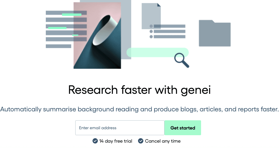 genei Productivity & Collaboration showing Productivity & Collaboration - AI-Powered Summarization & Research Tool