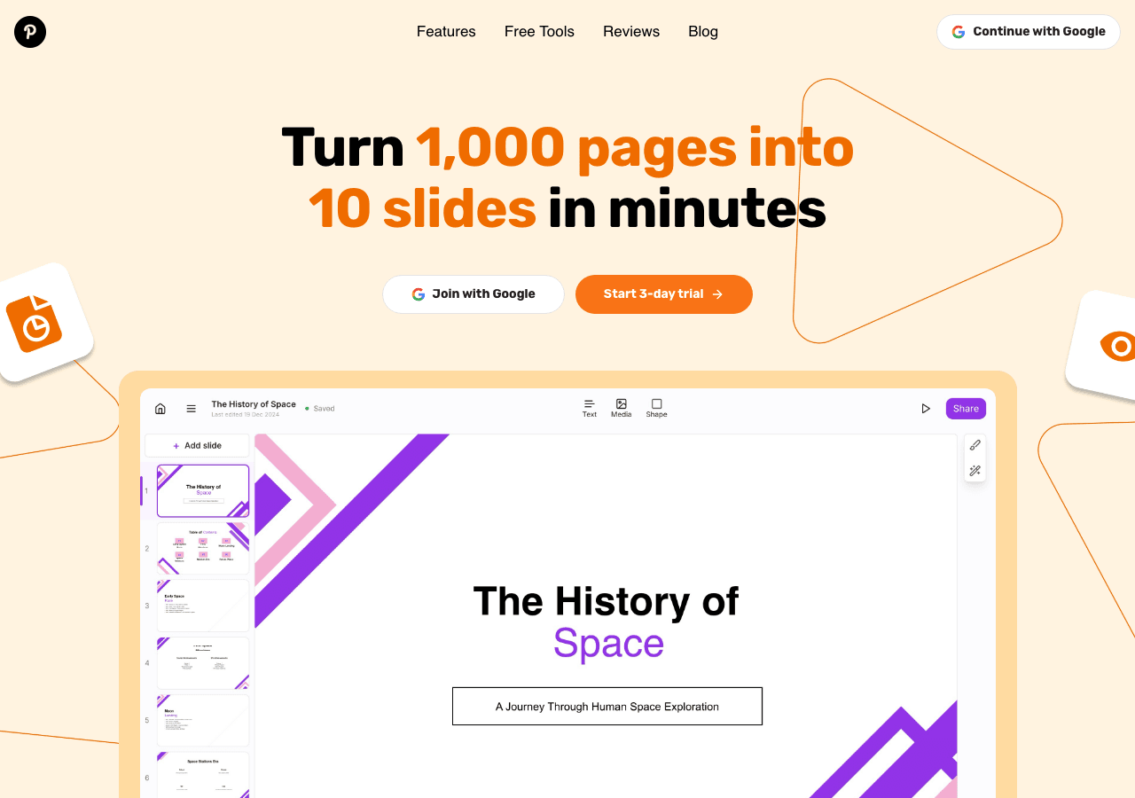 GenPPT Design showing Design - Create Stunning Presentations in Minutes
