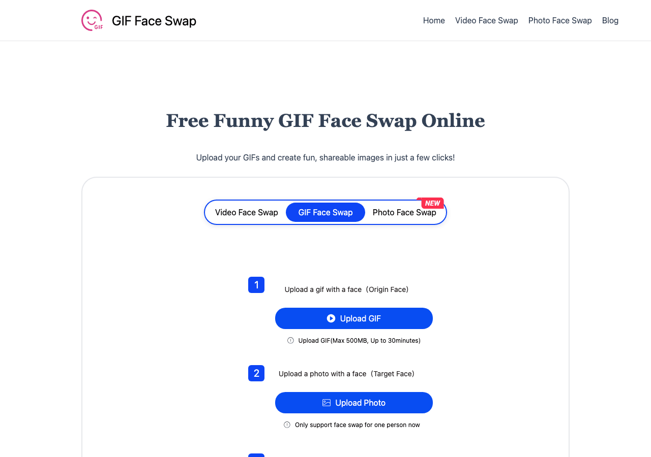 GIF Face Swap Image Generation showing Image Generation - Transform faces in your GIFs with a simple swap!