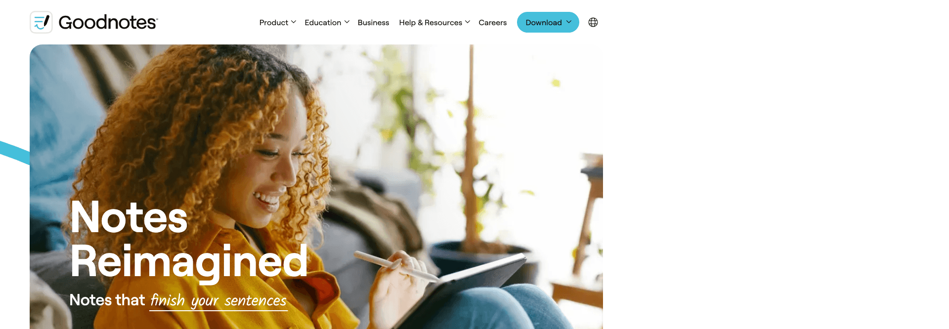 Goodnotes Productivity & Collaboration showing Productivity & Collaboration - Notes Reimagined