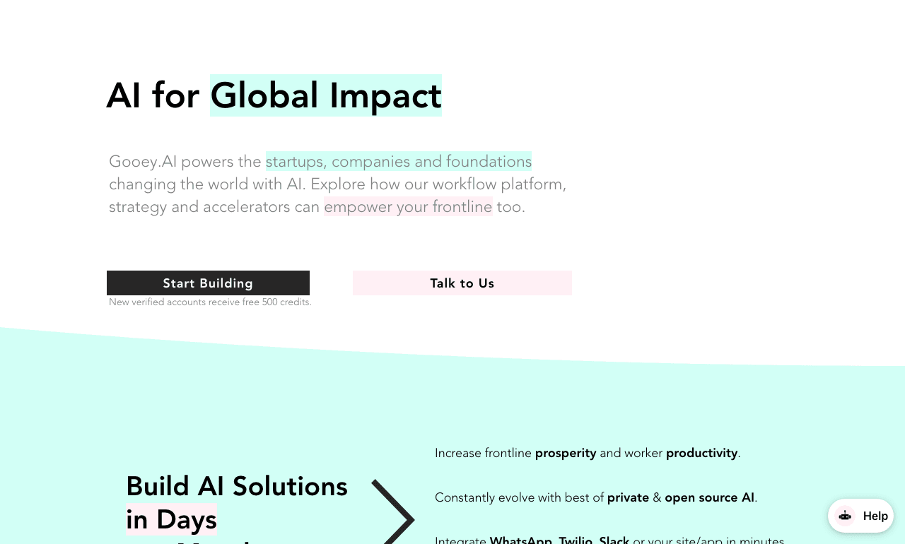 Gooey.AI Writing & Translation showing Writing & Translation - Build and deploy AI workflows easily