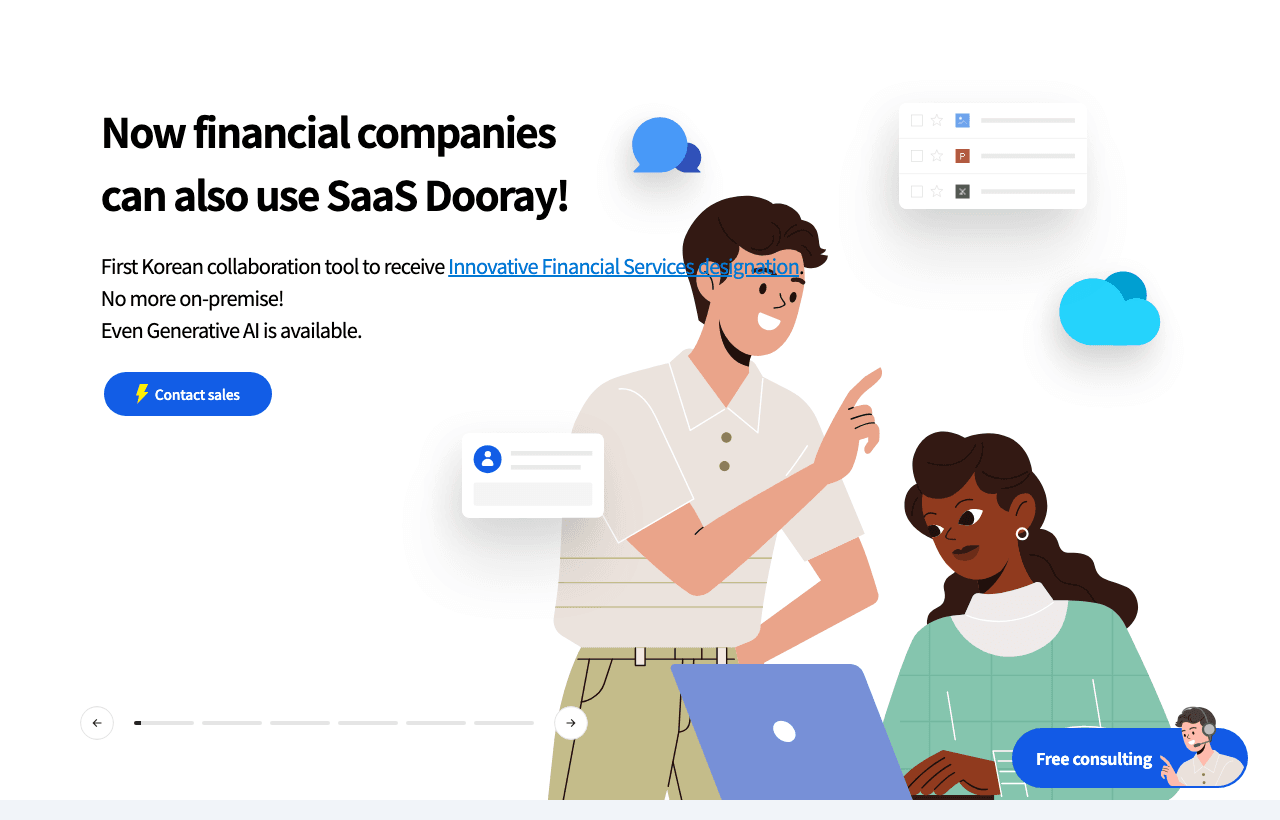 Dooray! Productivity & Collaboration showing Productivity & Collaboration - Secure AI-powered collaboration for the public se