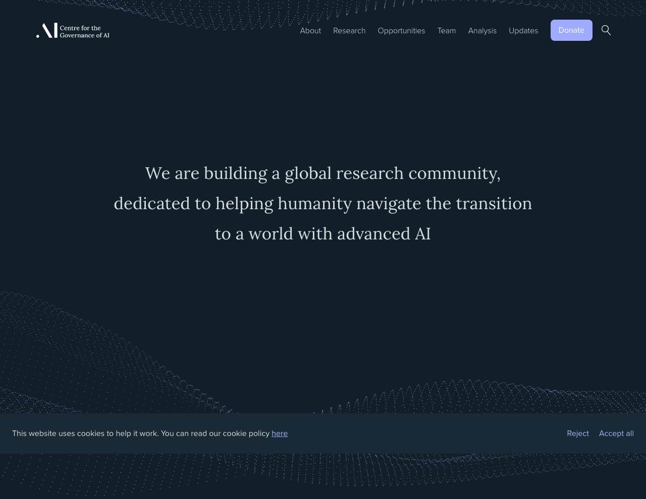 Centre for the Governance of AI Scientific Research showing Scientific Research - Navigating the ethical landscape of AI