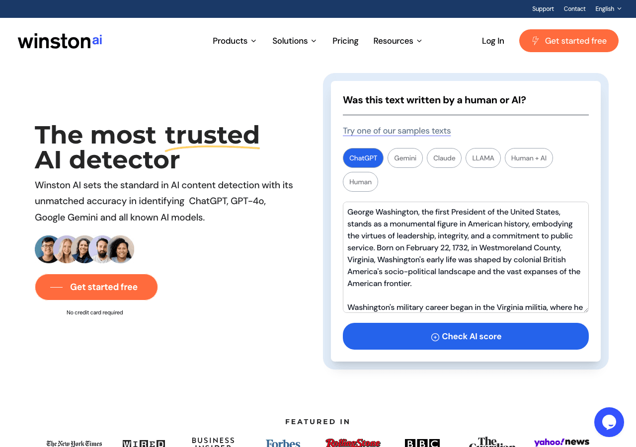 Winston AI Search & Discovery showing ai assistant - Empowering Your Business with AI