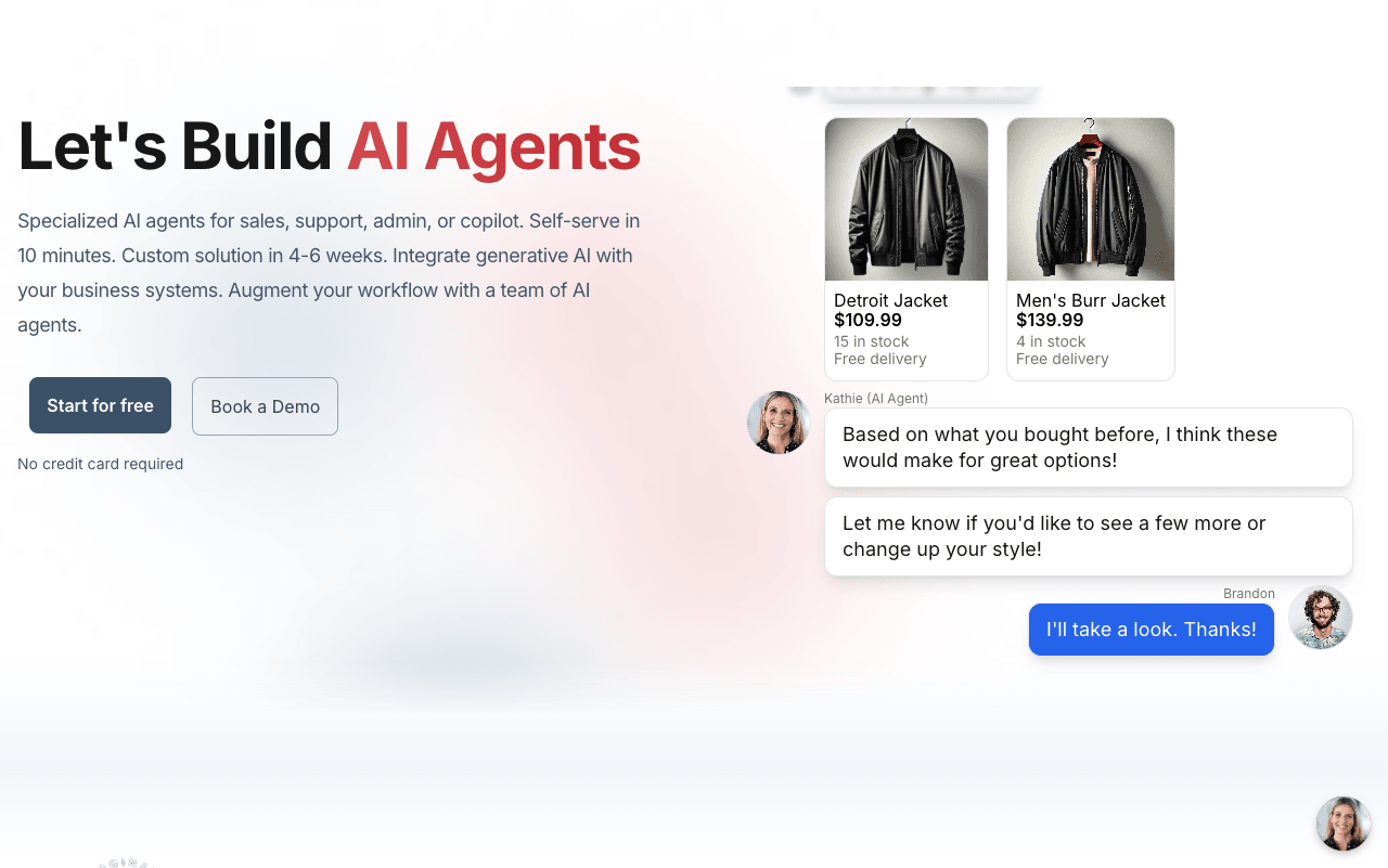 GPT-trainer Conversational AI showing Conversational AI - Build powerful AI agents with ease