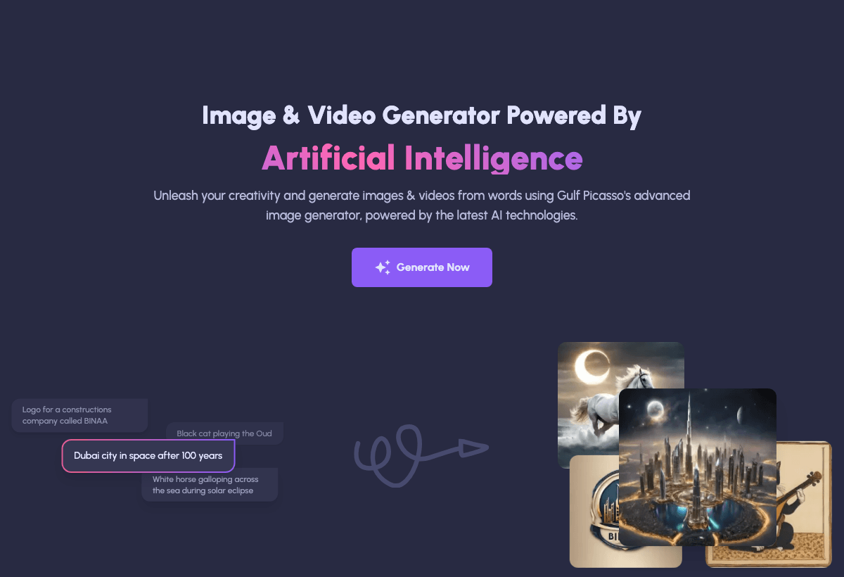 Gulf Picasso Image Generation showing Image Generation - Empowering Creativity with AI