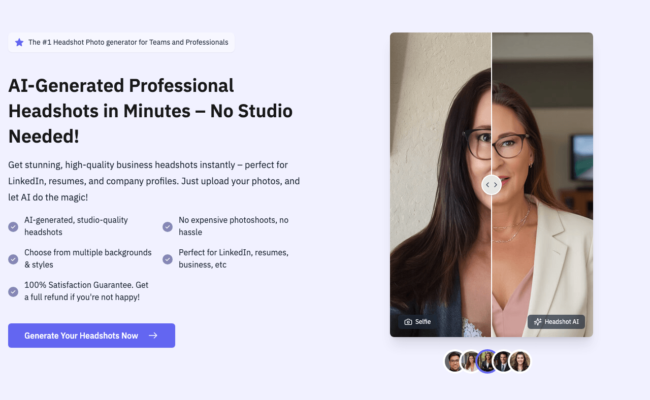 HeadshotPhoto Design showing Design - Elevate your professional image