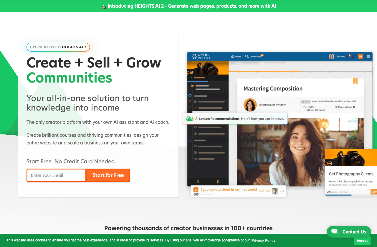 Heights Platform Productivity & Collaboration showing Productivity & Collaboration - Grow your knowledge business with AI-pow