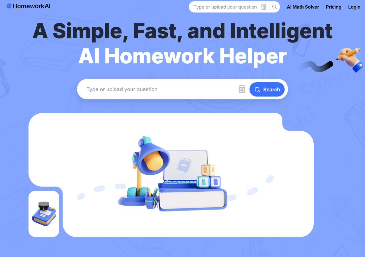 HomeworkAI Conversational AI showing Conversational AI - Empowering students with AI assistance