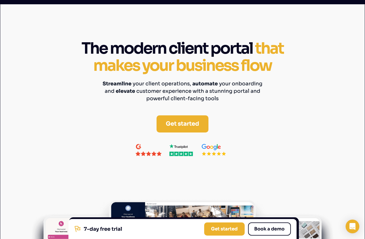 Hubflo Productivity & Collaboration showing Productivity & Collaboration - Scale Your Service Business with AI-Powered Client