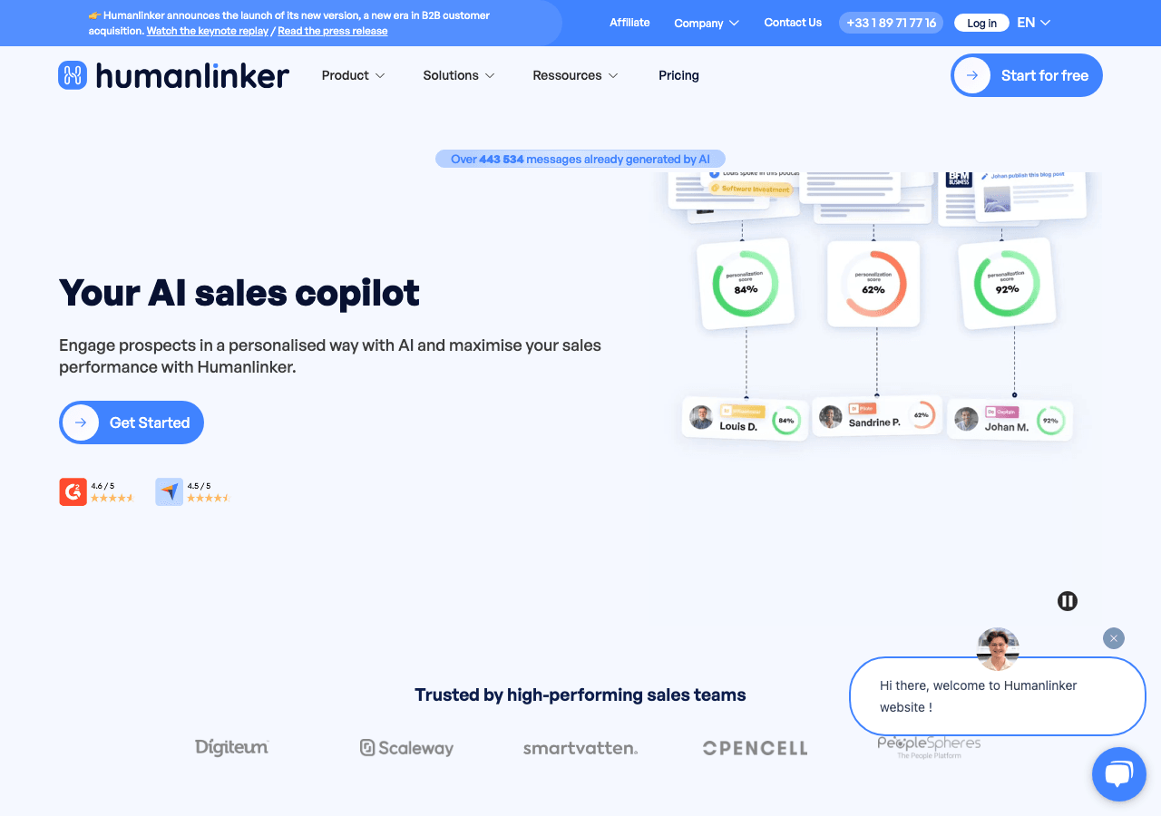 Humanlinker Marketing Automation showing Marketing Automation - Connecting language, bridging cultures