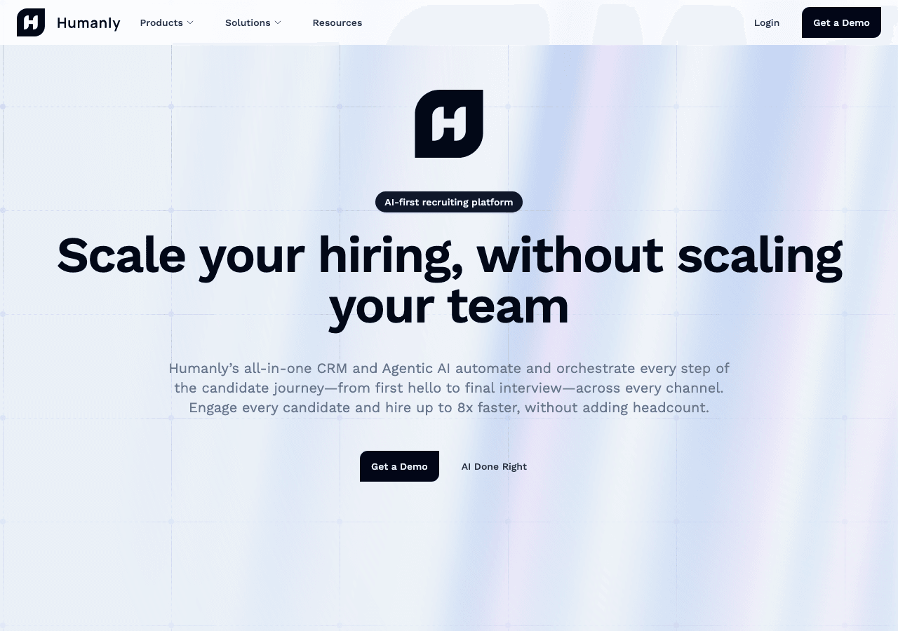 Humanly Conversational AI showing Conversational AI - Revolutionizing customer service with AI