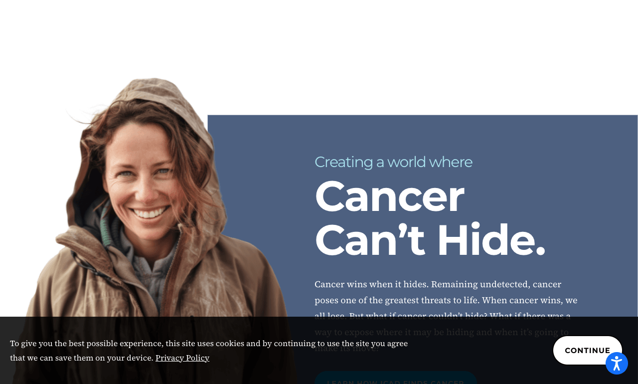iCAD Scientific Research showing Scientific Research - A world where cancer can’t hide.