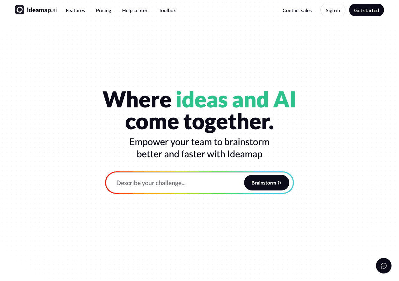 Ideamap Productivity & Collaboration showing Productivity & Collaboration - Unleash your creativity with AI-powered brainstor