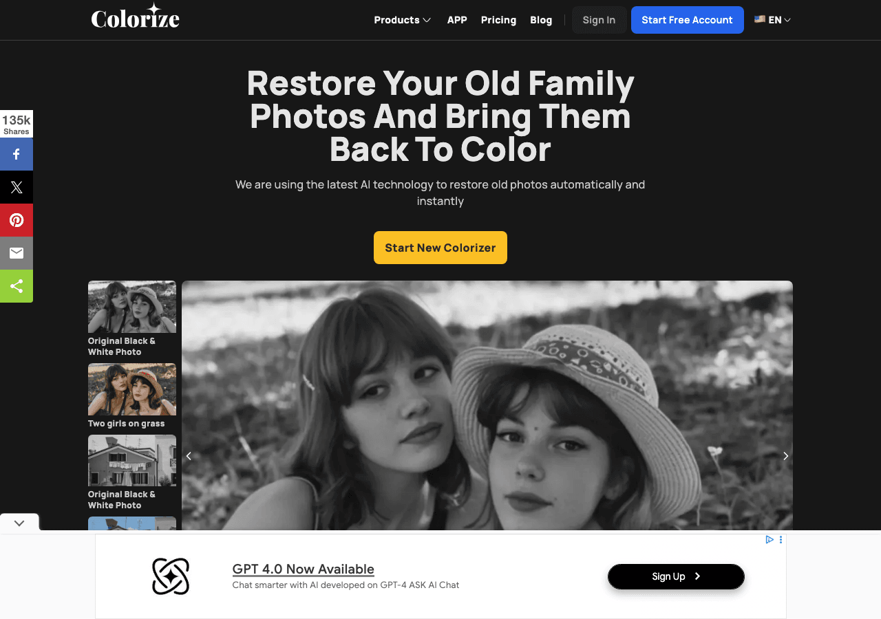ImageColorizer Image Generation showing Image Generation - Revive Your Black and White Photos with Color