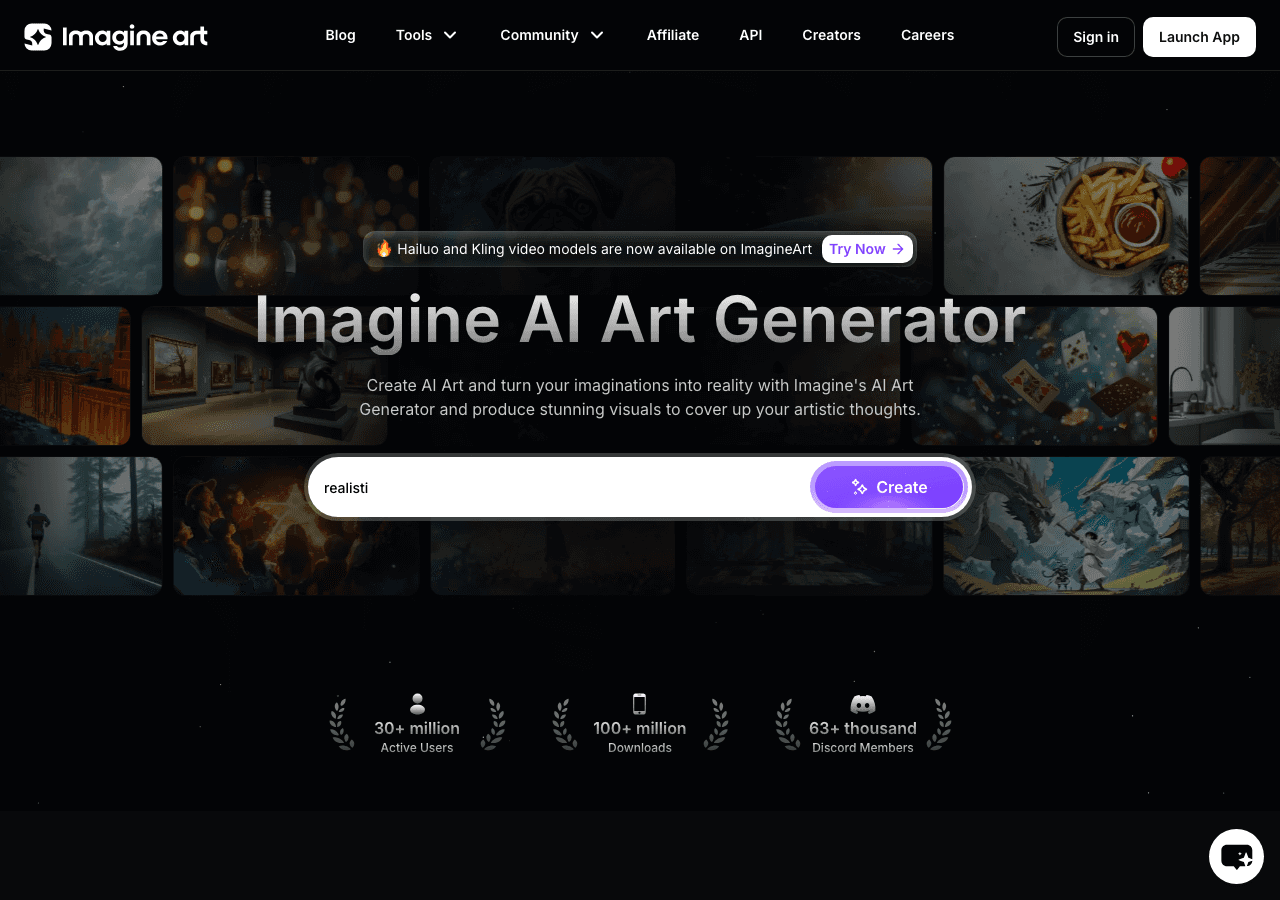 ImagineArt Image Generation showing ai creative suite - The AI creative suite for images, videos, shorts, and voice