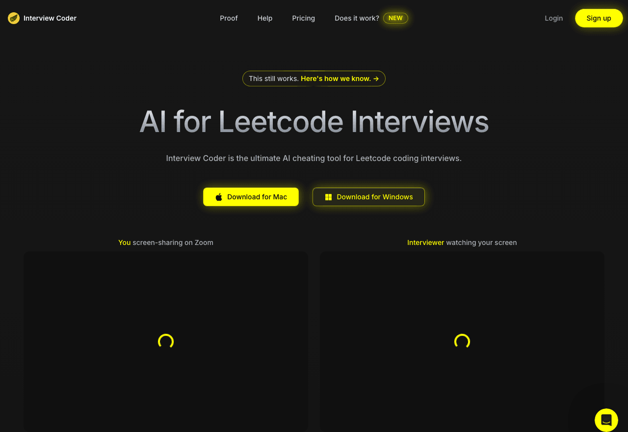 Interview Coder Code Assistance showing Code Assistance - Ace your coding interviews with confidence!