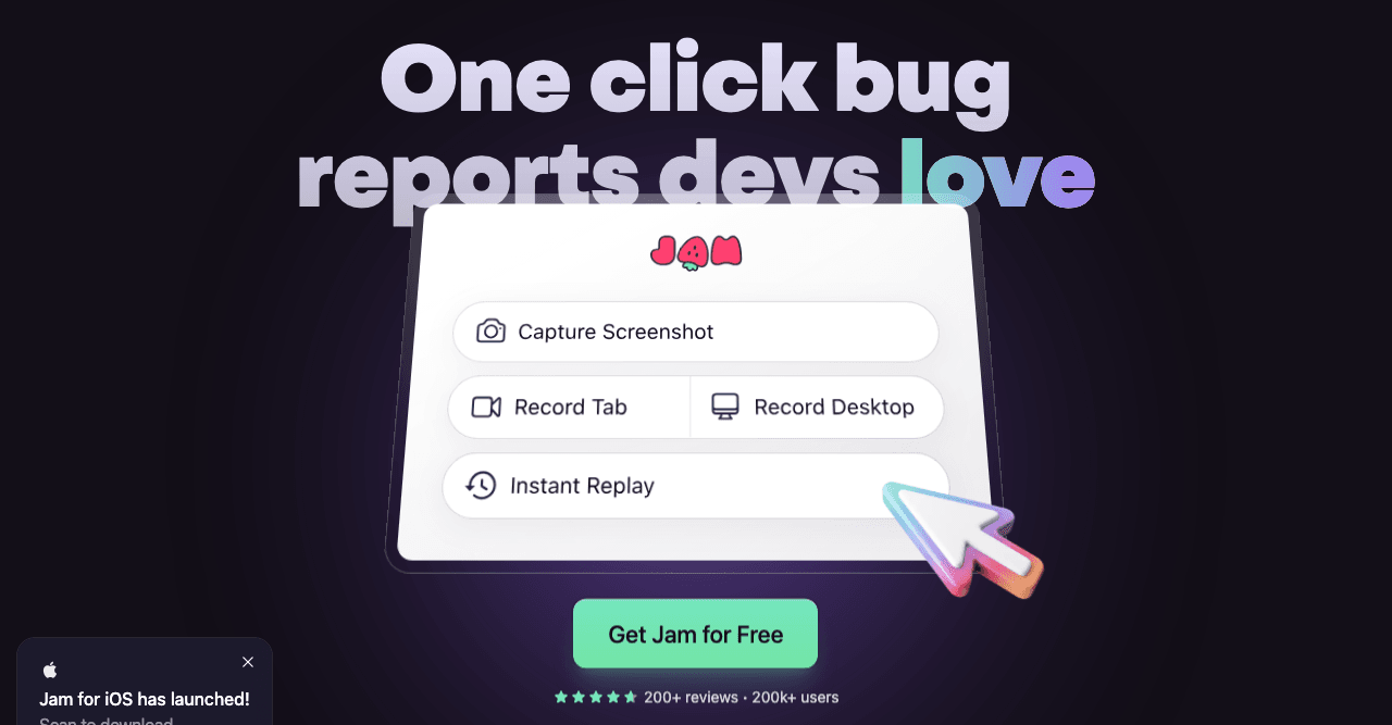 Jam Productivity & Collaboration showing Productivity & Collaboration - Build APIs quickly with Jam