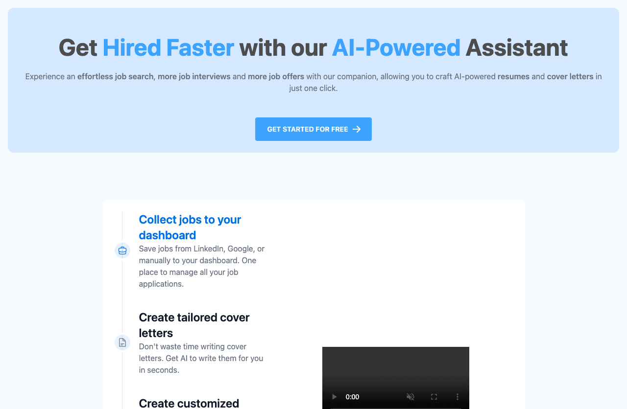 JobHunnt Writing & Translation showing Writing & Translation - Empowering job seekers with AI-driven insights