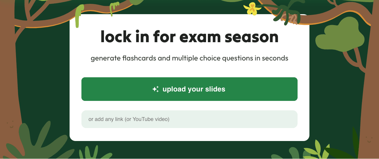 Jungle: AI Flashcards & Quiz Productivity & Collaboration showing Productivity & Collaboration - Unleash the power of AI in t