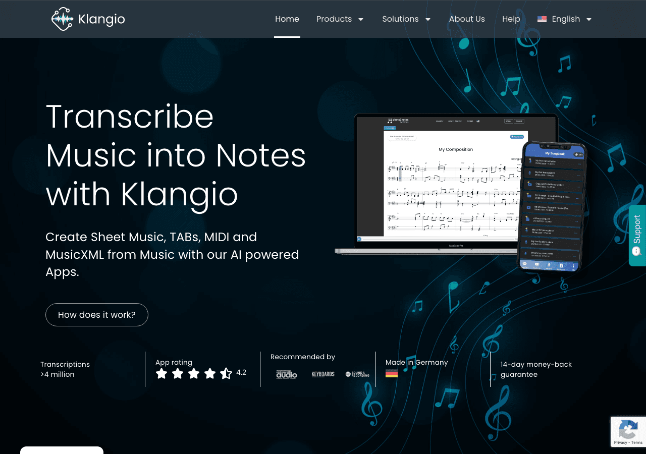 Klangio Audio Editing showing audio processing - Transforming Text to Speech with Precision