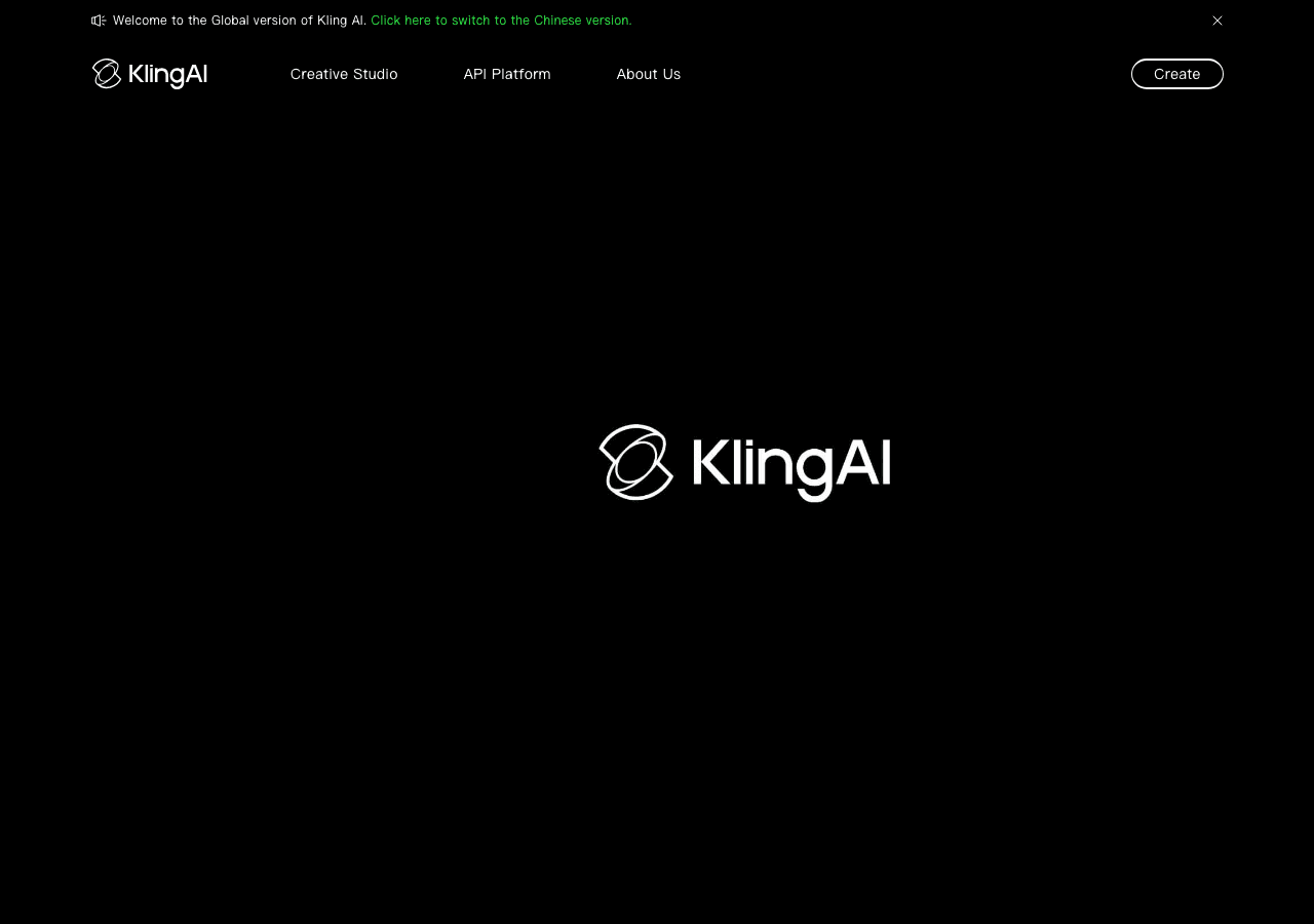 Kling AI Video Generation showing text-to-video - Transform your ideas into stunning videos and images with AI