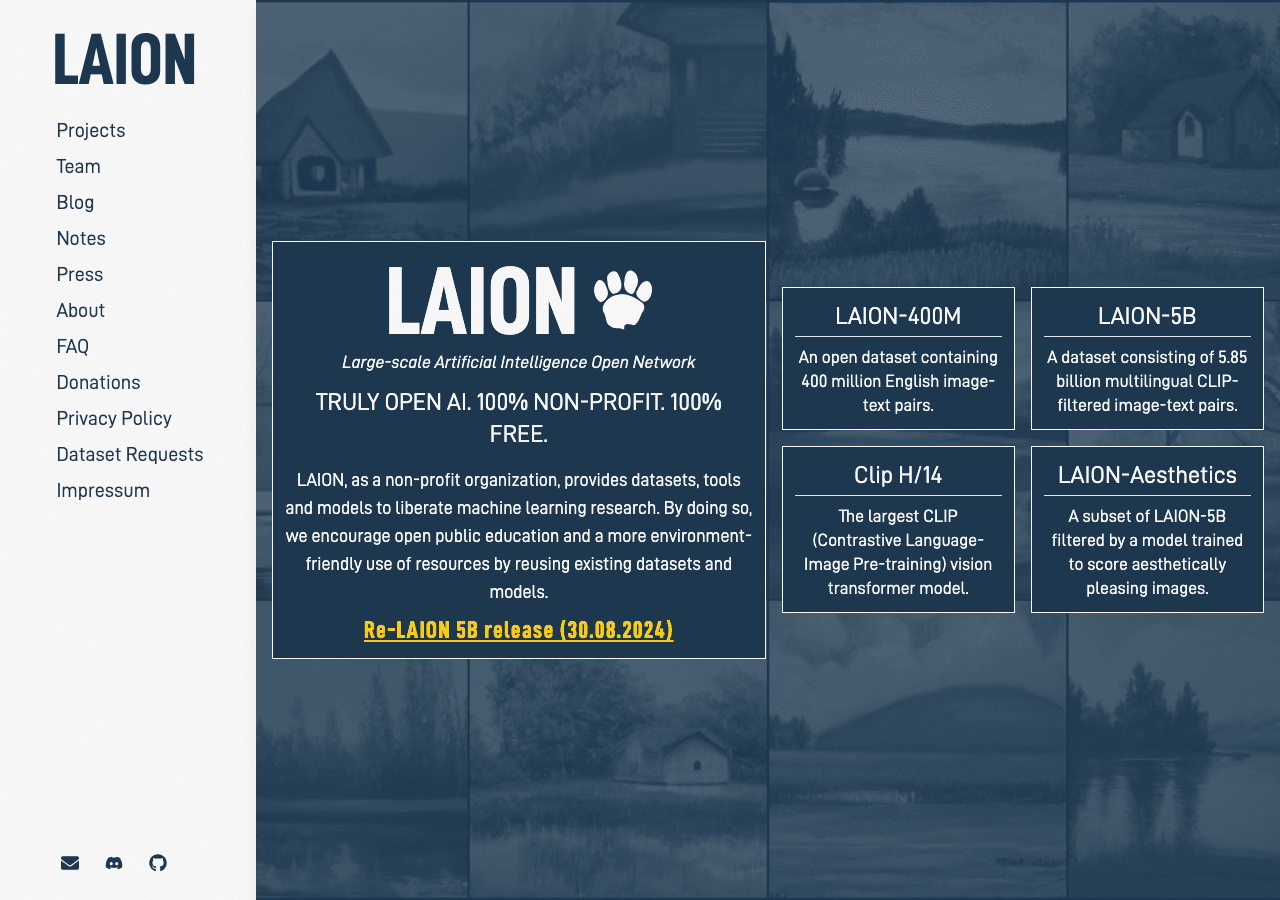 LAION Scientific Research showing Scientific Research - Empowering AI Solutions