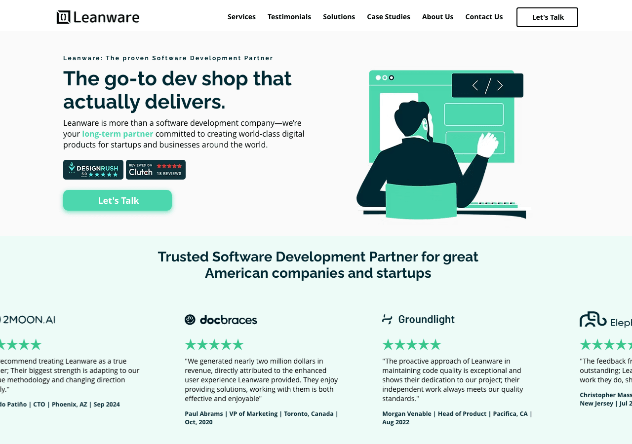 Leanware Code Assistance showing Code Assistance - Streamline Your Workflow with Leanware