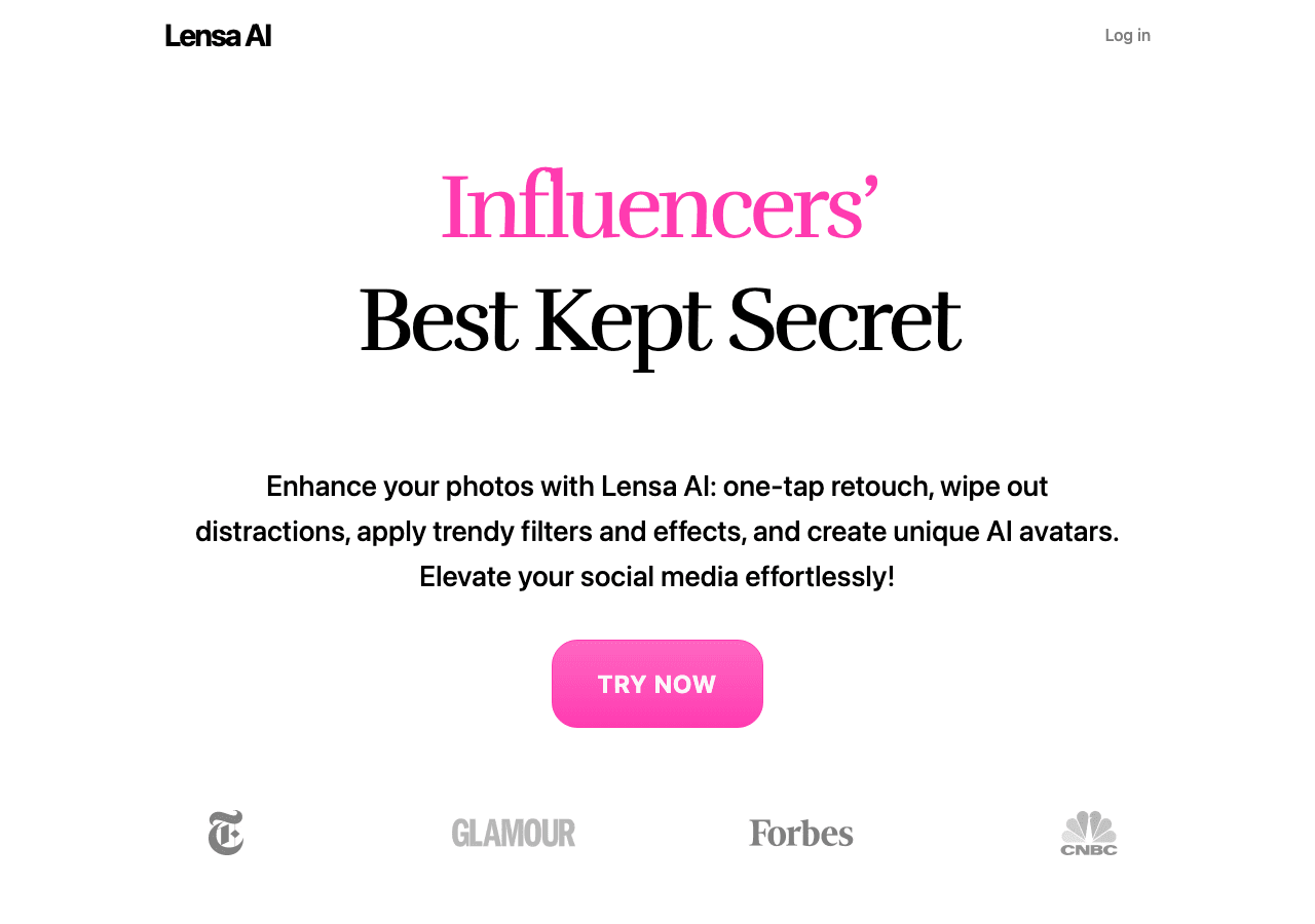Lensa Image Generation showing Image Generation - Transform your photos with AI