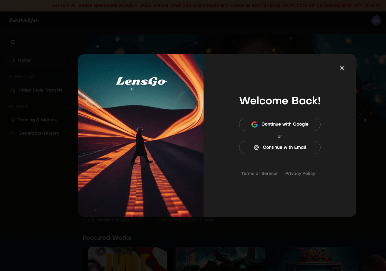 LensGo Image Generation showing Image Generation - Unlocking the power of visual data