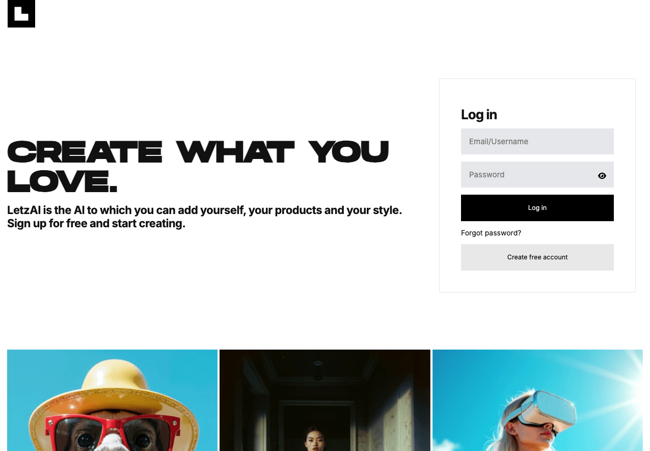 LetzAI Image Generation showing Image Generation - Create what you love