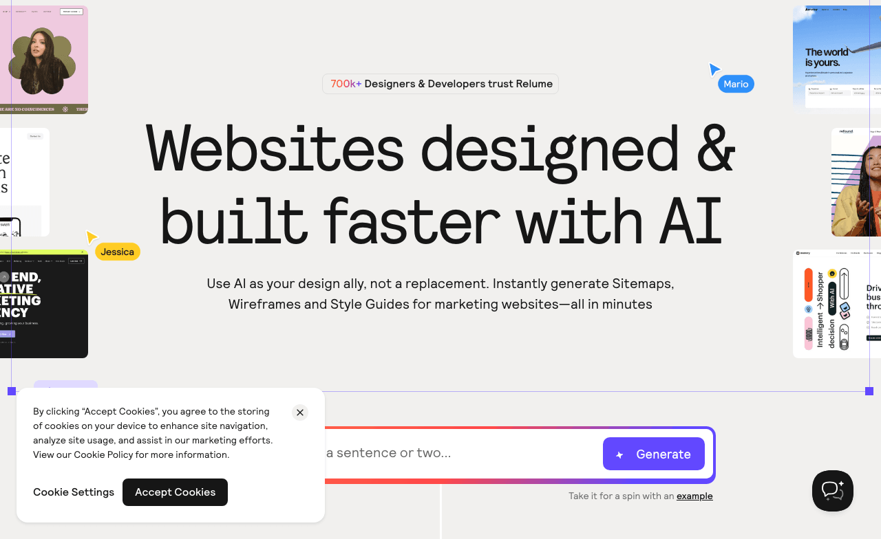 Relume Design showing Design - Illuminate Your Text