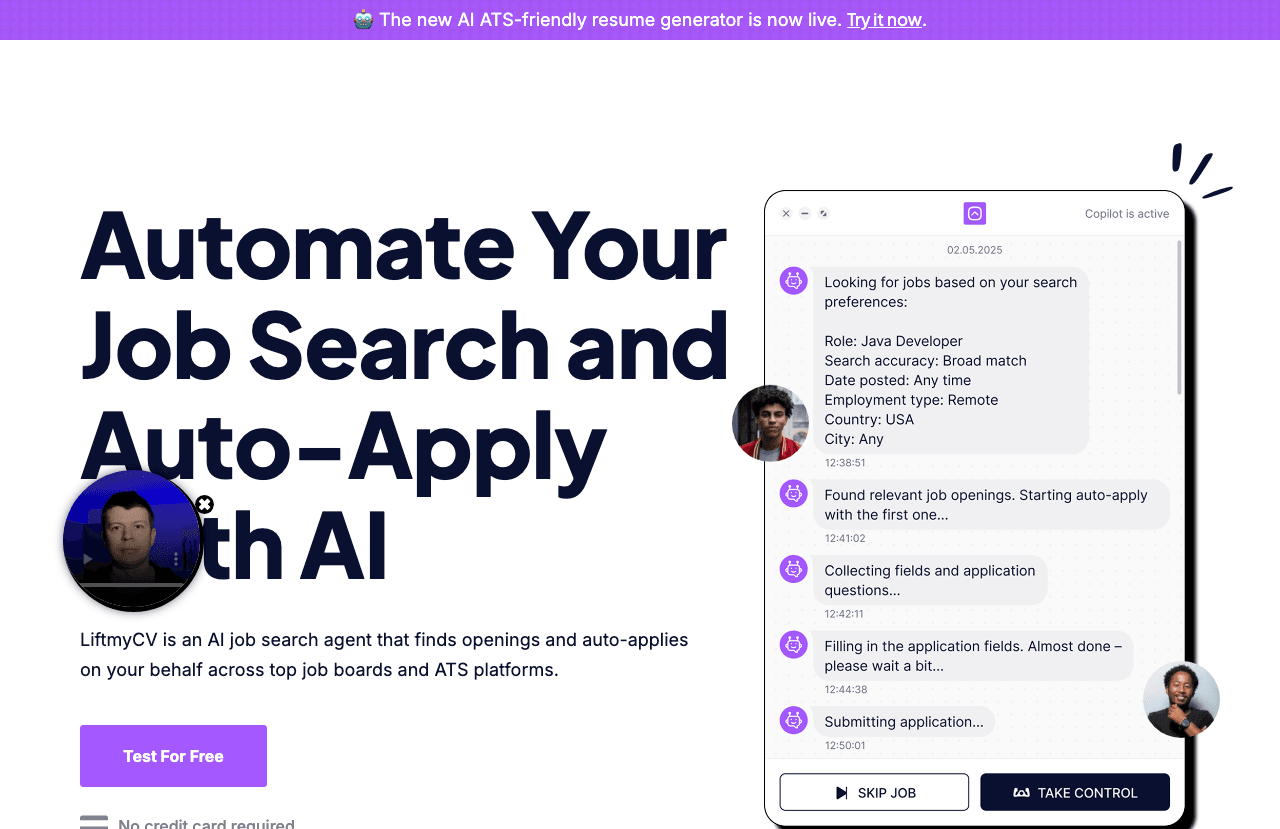 LiftmyCV Writing & Translation showing Writing & Translation - Elevate your CV with AI