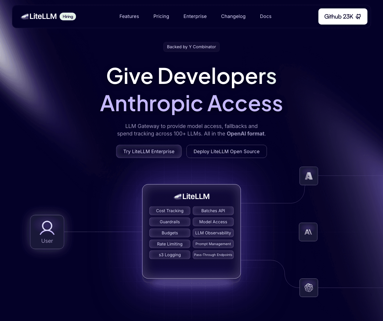 LiteLLM Code Assistance showing Code Assistance - Empowering Legal Professionals with AI