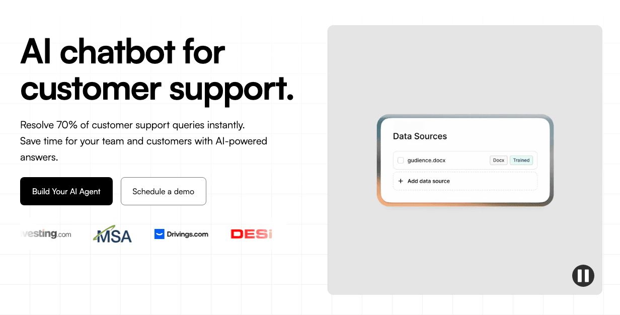 LiveChatAI Conversational AI showing Conversational AI - Transform Customer Support with Advanced AI Chatbots
