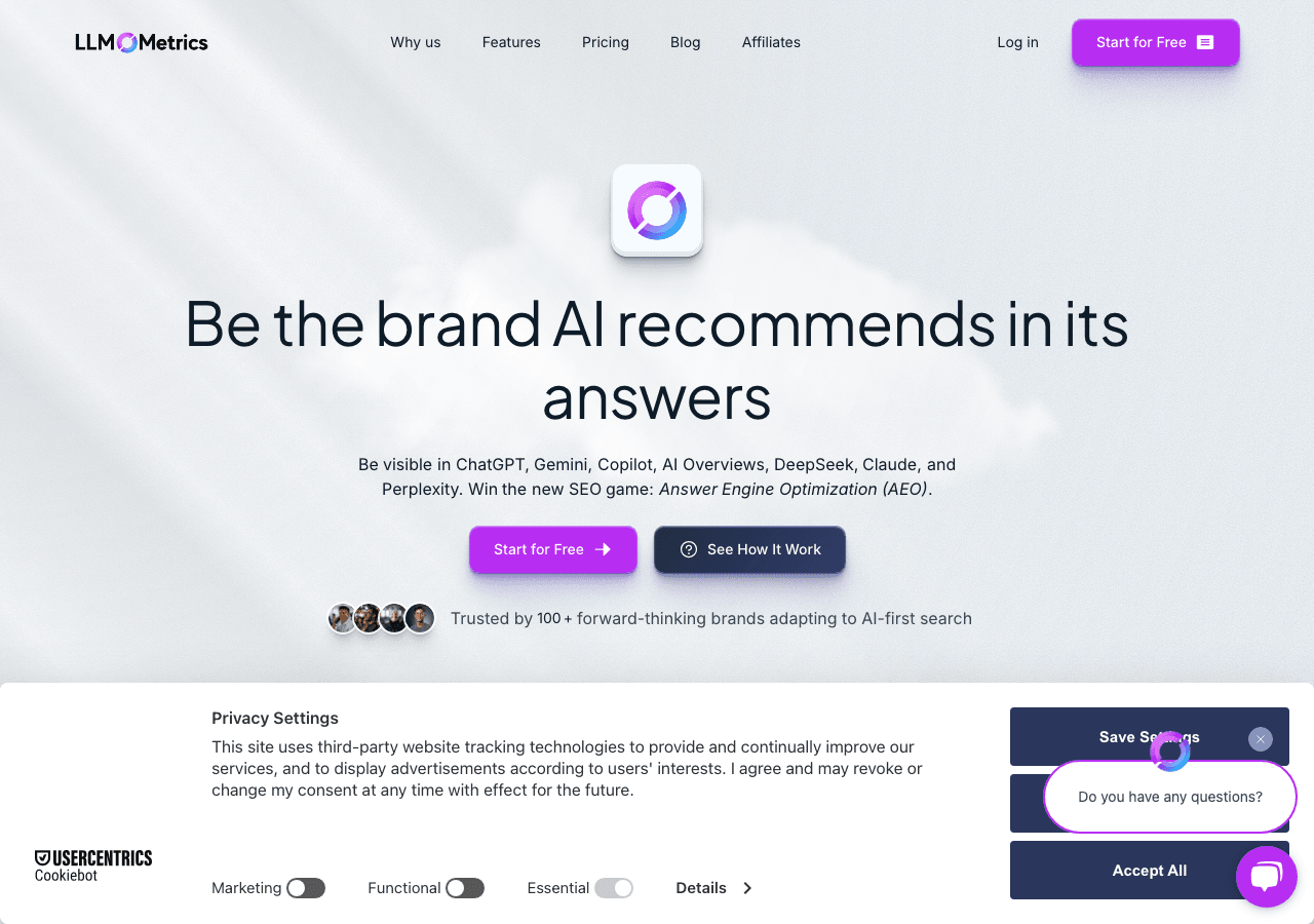 LLMO Metrics Search & Discovery showing Search & Discovery - Empowering Content Strategy