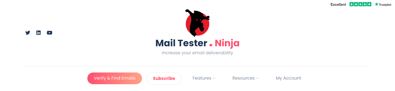 MailTester.Ninja Marketing Automation showing Marketing Automation - Real-time, privacy-first email verification and discover