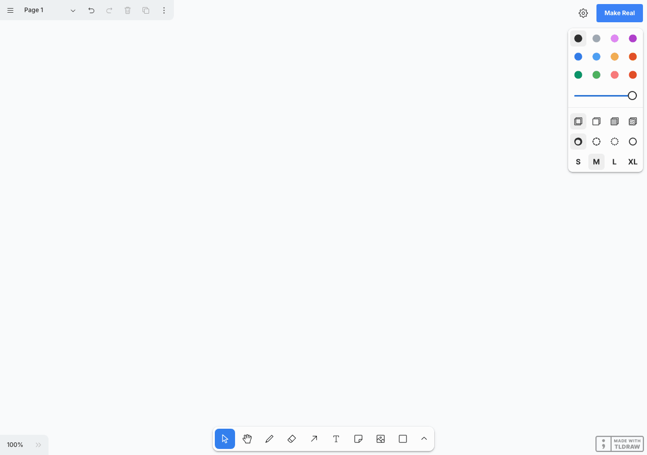 Make Real Design showing Design - Sketch it. Make it real.