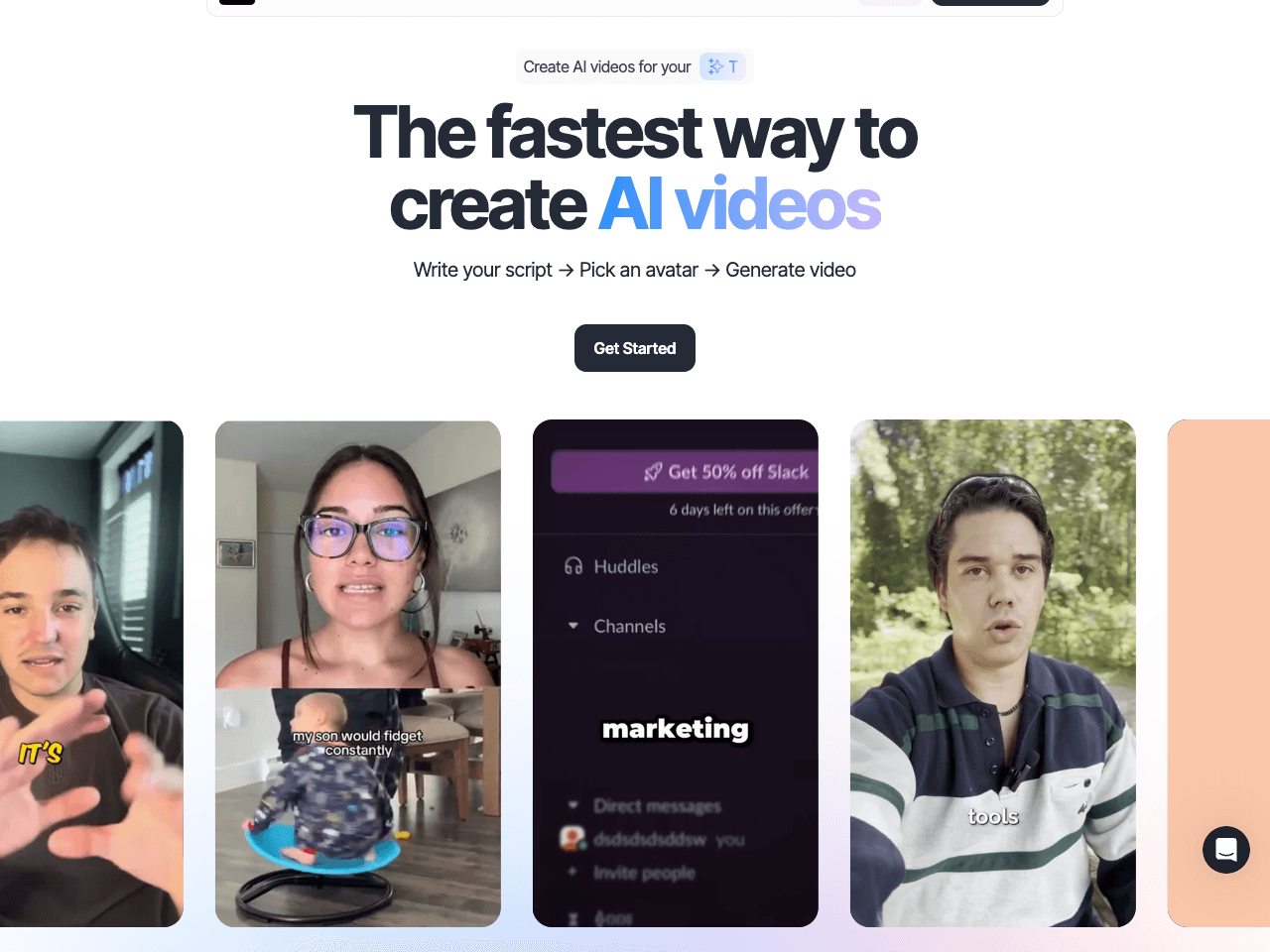 MakeUGC Video Generation showing Video Generation - Elevate Your Brand with AI-Generated UGC Videos