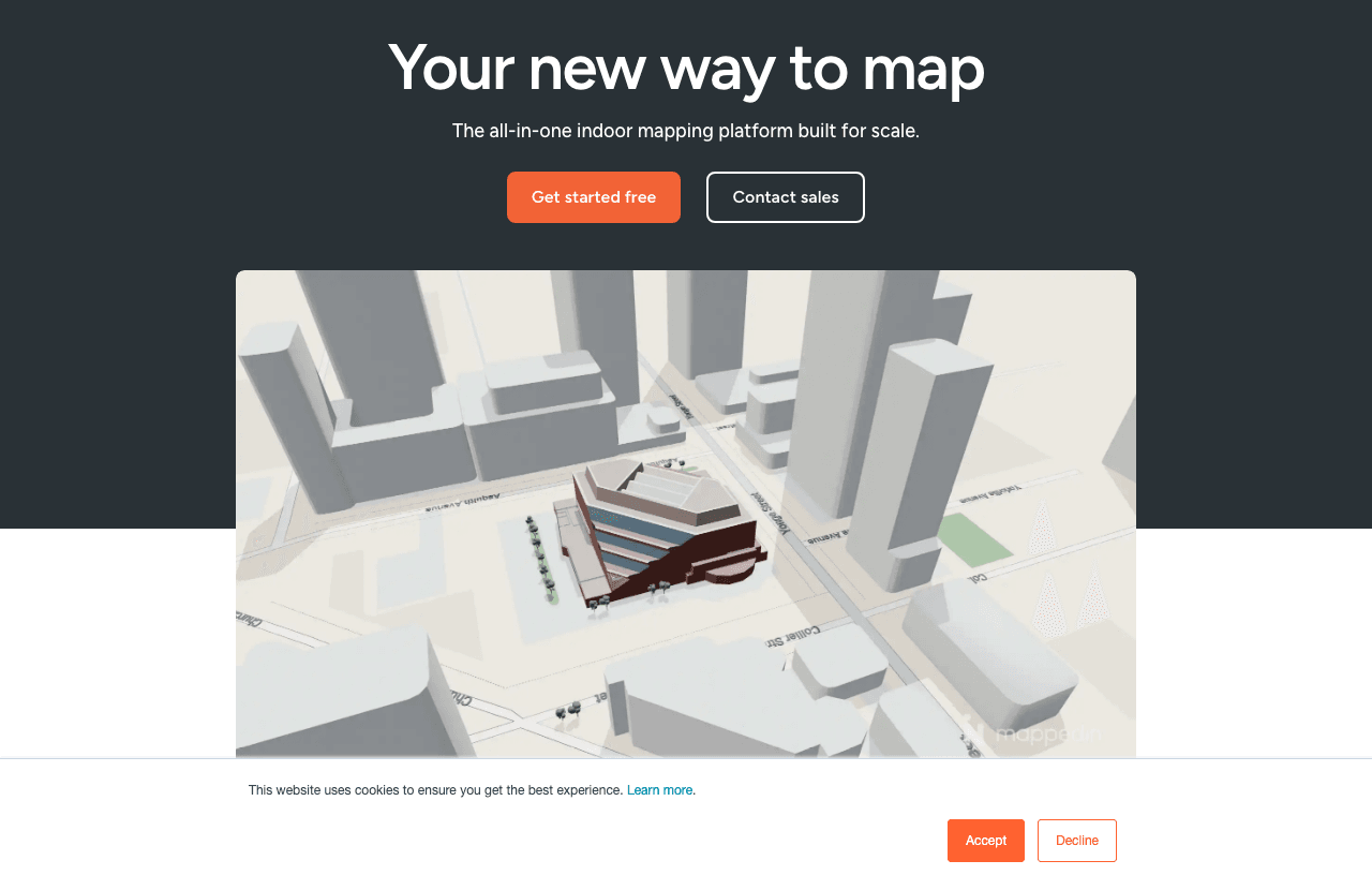 Mappedin Search & Discovery showing Search & Discovery - Make Indoor Maps in Minutes