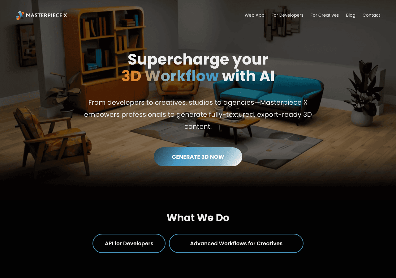 Masterpiece X Design showing Design - Unleash the power of AI for your creativity