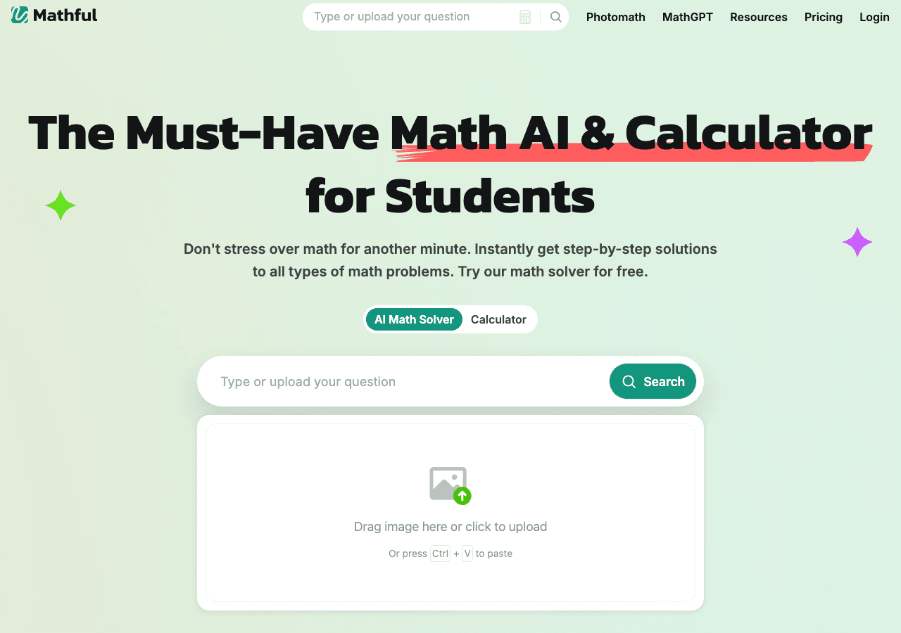 Mathful Scientific Research showing ai math solver - Effortlessly solve math problems and learn with step-by-step AI solution