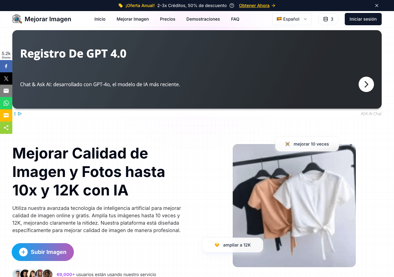 Mejorar Imagen Design showing Design - Amplify Your Images to 10x Resolution with AI