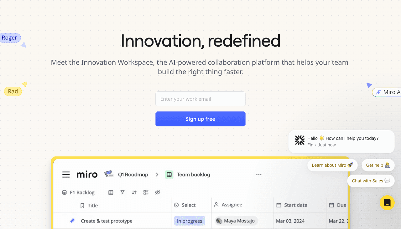 Miro Screenshot - AI tool for Remote Workers