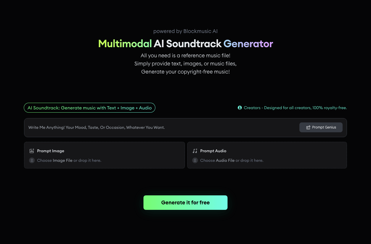 MixAudio Audio Generation showing Audio Generation - Transform, remix, and create—AI-powered music editing made easy.