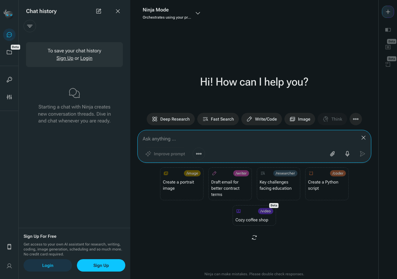 Ninja AI Conversational AI showing data analysis - Empower Your Business with AI