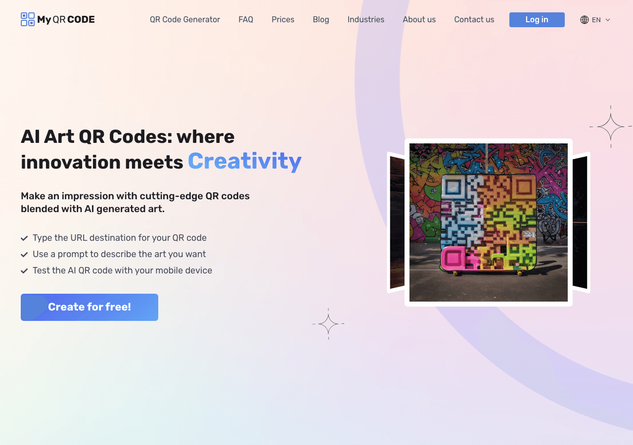 My QR Code Image Generation showing qr code generation - Generate intelligent QR codes effortlessly