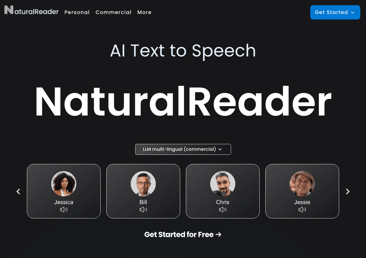 NaturalReader Audio Generation showing Audio Generation - Read anything, hear everything