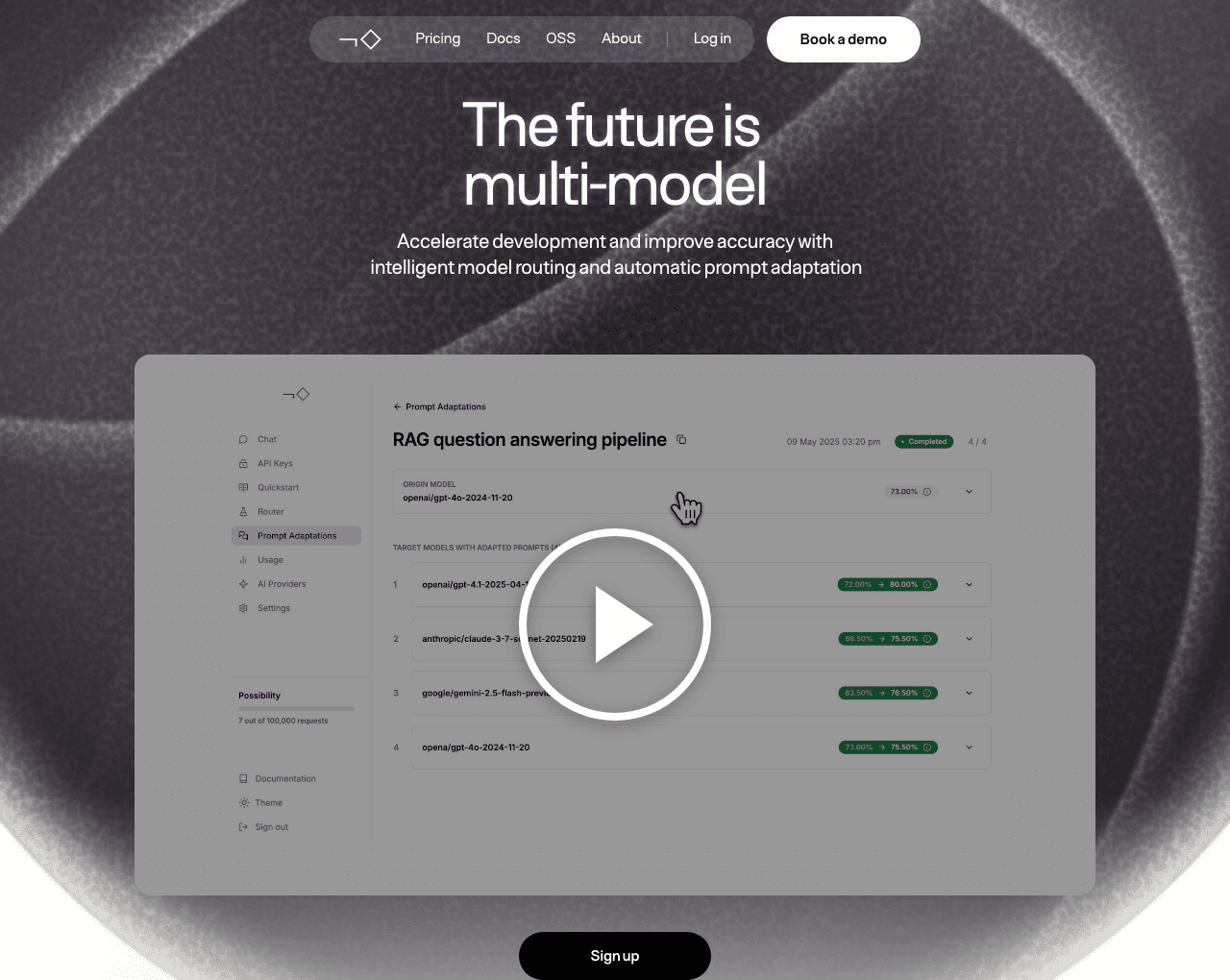 Not Diamond Code Assistance showing ai model routing - Unleash the power of AI for text analysis